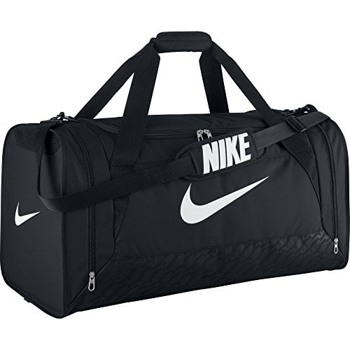 Quagga Quagga Unevenness Nike Brasilia 6 Duffel Bag Black/White Size Large - Walmart.com