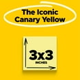 thumbnail image 3 of Post-it Super Sticky Notes, Canary Yellow, 3 in. x 3 in., 4 Pads, 3 of 11