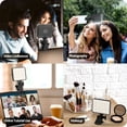 thumbnail image 5 of Neliangia Clip-on LED Fill Light, 80 LEDs 2000mAh Rechargeable, 3 Color Modes 10 Brightness Levels 3000K-6500K CRI80+, Portable Selfie Light for Phone Laptop Vlog Live Stream, 5 of 7