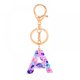 thumbnail image 1 of 1 Uds. Llavero letra Multicolor A - Z llavero de resina con letra inicial, accesorios lindo encanto de bolso Premium Feliz Sencillez, 1 of 4