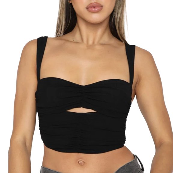 Sngxgn Womens Tank Tops V Neck Casual Sleeveless Camisole Blouses Summer Basic Tank Shirt(Black,L)