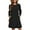 Black, variant on Sweater Dresses for Women 2025 Knit Dresses Long Sleeve Dress Casual Fall Winter Round Neck A Line Dress with Pockets