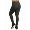 thumbnail image 4 of 3 Pack Women's Premium Cotton Leggings Plus Size S-3XL Full Length With High Wide Waistband High Waist Curvy Plus Leggings Ankle No See-Through Workout Yoga Pants Tummy Control Activewear Womenswear, 4 of 5