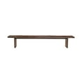 thumbnail image 2 of Pemberly Row 60" Live Edge Solid Wood Dining Bench in Dark Brown, 2 of 6