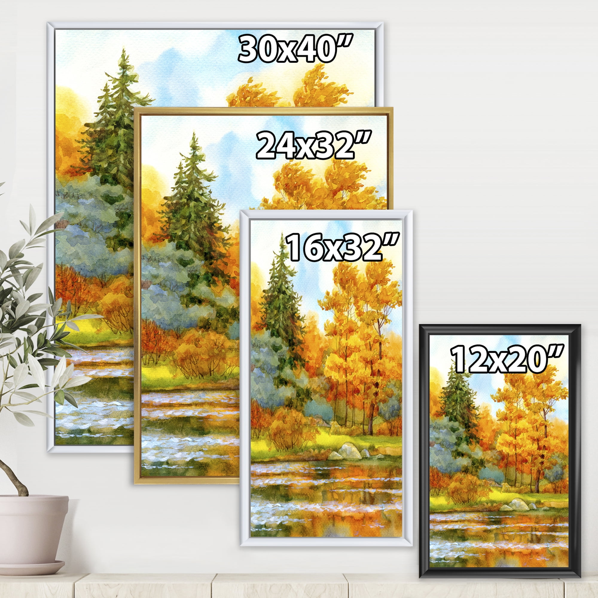 5 Piece Vintage Gallery Wall Art Set - Autumn in The Alps, Winter Tree Art by Maple + Oak Red Barrel Studio Frame Color: Black