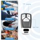 thumbnail image 3 of Silicona Inteligente Llavero Estuche Cubierta Protector para Auto Plateado Tono, 3 of 7