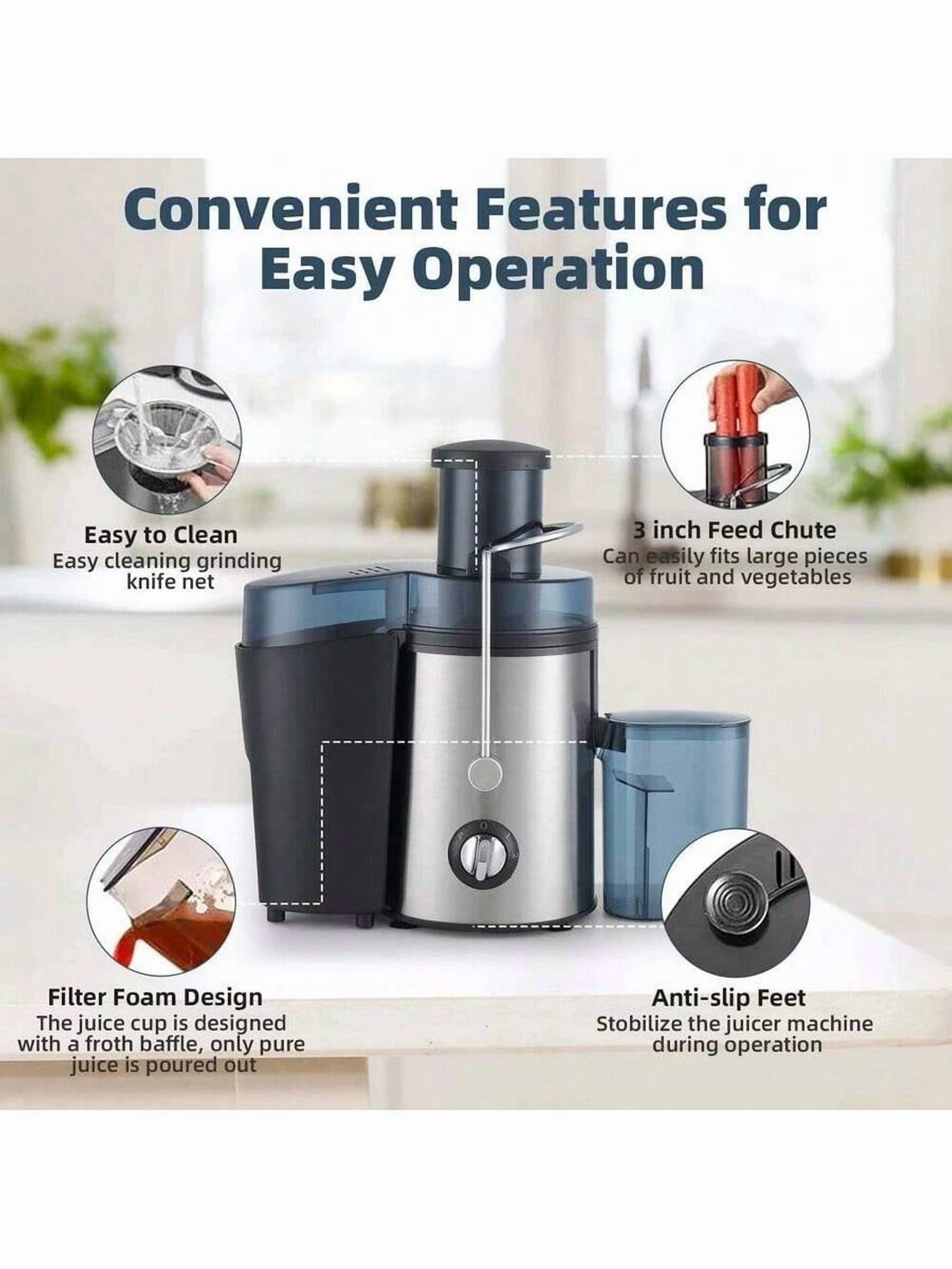 800W Electric Juicer Fruit Vegetable Blender Juice Extractor Citrus Machine New