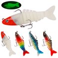 thumbnail image 2 of 9cm17g Fishing Lure 3D Fisheye Sharp Hook Increased Fish Rate Durable Simulation Design Colorful Jointed Realistic Multi Sections Soft Bait Fishing Lure, 2 of 7
