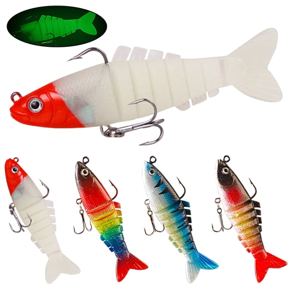 9cm17g Fishing Lure 3D Fisheye Sharp Hook Increased Fish Rate Durable Simulation Design Colorful Jointed Realistic Multi Sections Soft Bait Fishing Lure