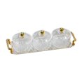 thumbnail image 3 of Plateau de Service pour Collations aux Fruits Bols de Service Assiette Dessert aux Fruits Collations Contenant de Rangement pour Mariage Transparent 3 Bols, 3 of 9