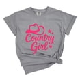 thumbnail image 7 of Country Girl Hat Puff Print  - Womens Garment Dyed Graphic T-Shirt, 7 of 7