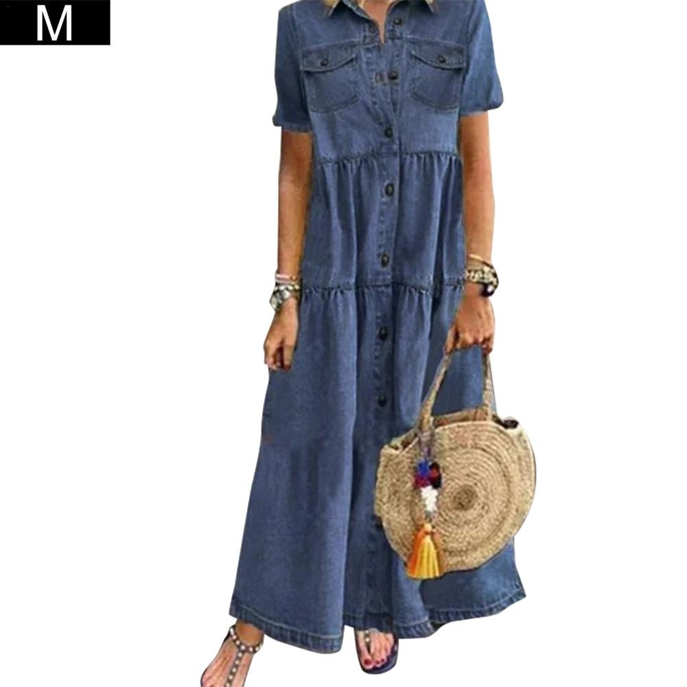 walmart denim dress