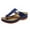 Blue, variant on Pntutb Shoes Women Summer Flip Flops Thick Heel Slippers Hollow Casual Sandals