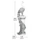 thumbnail image 1 of Adorno de estatua de pavo real, luz nórdica, artesanías de lujo, gabinete de TV, porche, decoración de piso grande, accesorios de decoración del hogar, estatuilla, regalos, 1 of 4