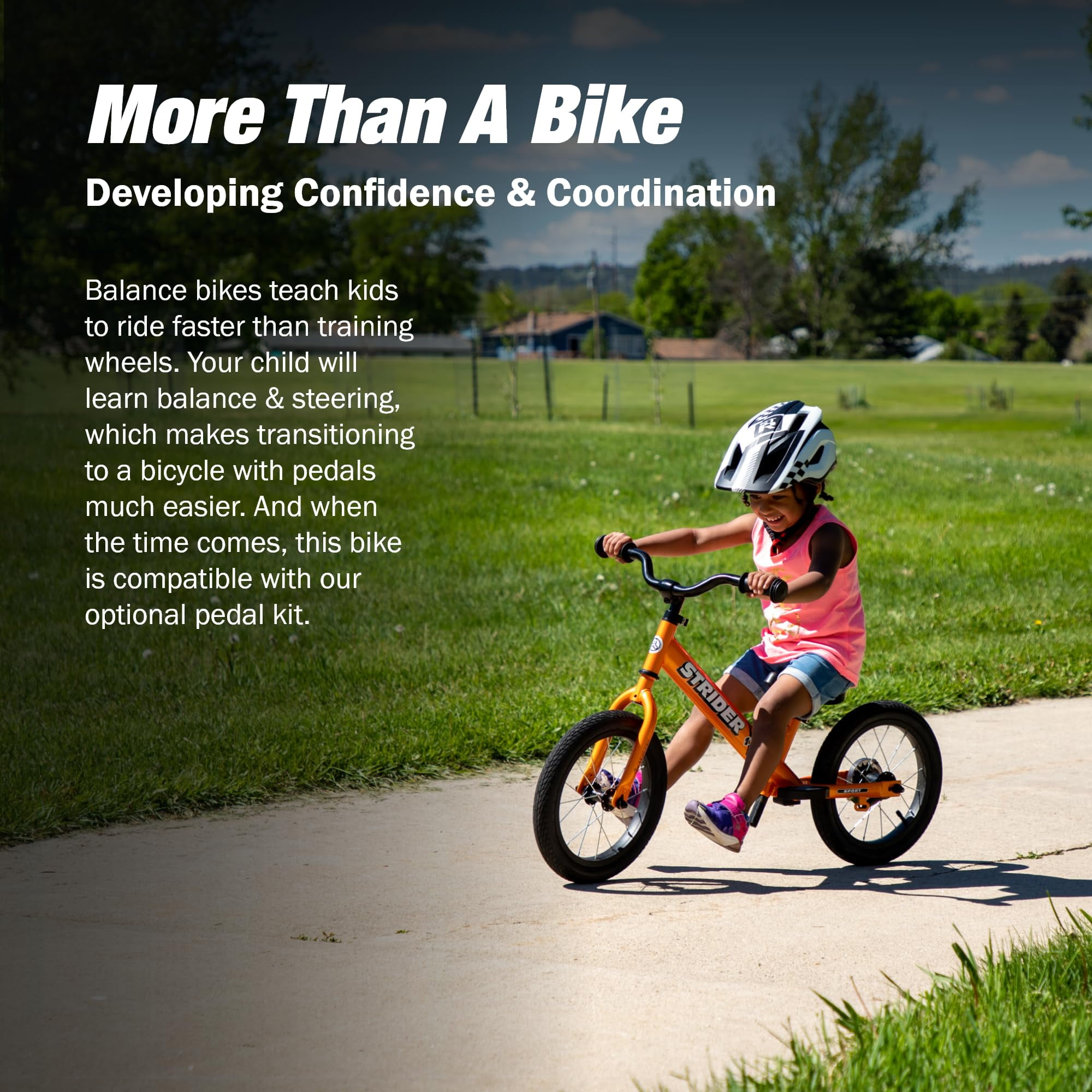 Strider 14x, Awesome Blue - Balance Bike for Kids 3 to 6 Years