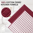 thumbnail image 3 of Simmore 100% Cotton Terry Kitchen Towels, Super Soft Absorbent Dish Towels and Dish Cloths for Kitchen Washing and Drying, 6-Piece Set, 16x28 Inches, Red, 3 of 10