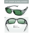thumbnail image 3 of TINHAO Fit Over Wrap Around Sunglasses for Men Women with Hard Case, Polarized UV400 Wear Over Prescription Glasses, 3 of 6