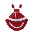 thumbnail image 3 of Jolie Robe de Princesse de Noël pour Bébé Fille Manches Volantes Dos Nu Volants Robe de Fête de Mariage Robe Formelle 1-6 Ans, 3 of 5