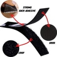 thumbnail image 2 of Self Adhesive Hook and Loop Fastener NylonMulti-sizes Magic Sticker Tape Strong Double Sided Adhesive with Glue for DlY20/30/50m Black 50mm Wide 5 Meter, 2 of 6
