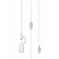 thumbnail image 2 of Aspen Creative 21043-2, One Plug Pendant Conversion Glossy White Swag Light KIT, 1, 2 of 4