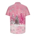 thumbnail image 5 of UVEASISHA Christmas Tree Hawaiian Shirt for Men Big and Tall Casual Short Sleeve Button Down Shirts Regular Fit Fashion Holiday Party Shirt Multicolor L, 5 of 6