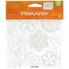 Fiskars Paper Piercing Stencil 6"X6"-Flowers