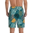 thumbnail image 2 of Yiaed Tropical Leaves for Men's Soft Sleep Pajama Short Lounging Pajama Shorts-Medium, 2 of 8