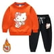 thumbnail image 2 of Hello Kitty otoño e invierno nuevos niños traje con capucha niños y niñas dibujos animados más terciopelo cálido pantalones de manga larga traje de dos piezas, 2 of 5