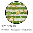 thumbnail image 2 of Coolnut Round Rugs for Living Room, Watercolor St Patrick Day Seam Non-Slip Coral Velvet Long Runner Rugs, Washable Water Absorbent Mat Carpet for Bedroom Kitchen Kids Room, 2 of 6