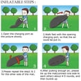 thumbnail image 2 of INTBUYING Portable Chill Lazy Sofa Fast Inflatable Sleeping Bag Camping Bed Beach PURPLE, 2 of 2