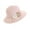 Pink, variant on Fashion Flower Wide Brim Caps Summer Foldable Beach Sun Protective Hat Straw Hats for Women