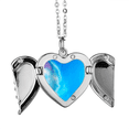 thumbnail image 1 of Azul amarillo estrellas oscuro cielo de la noche Alas de ángel collar colgante regalo de moda Unbranded M, 1 of 3