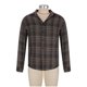 thumbnail image 3 of Blusa y camisa de manga larga con cuello vuelto para hombre, informal, con botones y bolsillos, camisa de manga larga a cuadros, abrigo de lino para hombre, 3 of 7