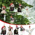 thumbnail image 4 of Moocorvic Christmas Farm Animal Hanging Ornaments Xmas Tree Decorations, Tags Hang Craft, Rustic Farmhouse Holiday Party Favor Art Decor for Home Wall Garden Decor, 4 of 4