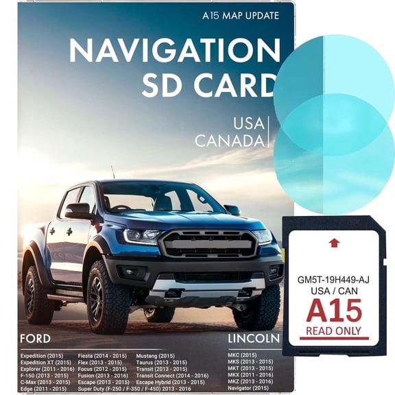 Final Version Navigation sd Card Compatible with Ford Lincoln GPS Card Updated A15 USA CANADA Map-GM5T-19H449-AJ