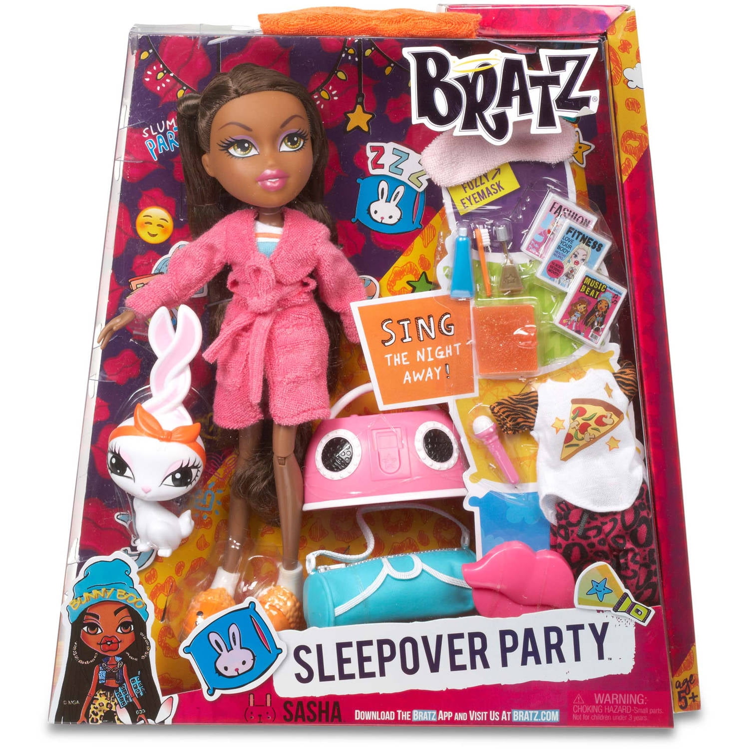 bratz sasha slumber party