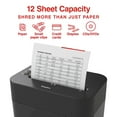 thumbnail image 2 of Staples 12-Sheet Micro-Cut Multi-Media Shredder (ST62152), 2 of 7