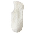 thumbnail image 2 of Mens Plush Lined Low Cut Home Socks Anti Slip Warm Bedroom Socks Solid Color Casual Indoor Socks White One Size, 2 of 3