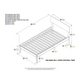 thumbnail image 7 of Orlando Platform Bed with Open Foot Board, Multiple Colors, Multiple Sizes, 7 of 7