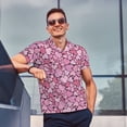 thumbnail image 4 of Balery Sweet Heart Camisa Polo de Hombre con Estampado, de Manga Corta y Tejido Medio, Camisa Tipo Golf Polo-X-Large, 4 of 6