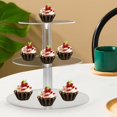 thumbnail image 3 of Puesto De Pasteles Soporte para Cupcakes para Cupcakes Soporte para Cupcakes De 3 Niveles Puestos De Postres Bandeja De Servicio De 3 Niveles Acrílico Levantador Pastelería, 3 of 4