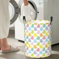 thumbnail image 5 of Fuzoiu Colorful Rubber Duck Print Circular Hamper,Laundry Basket with Handle,Collapsible Laundry,Dirty Clothes Storage Basket,for Bedroom Bathroom Dorm Living Room-Medium, 5 of 6