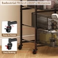 thumbnail image 3 of Rolling Cart Aokitsink para almacenamiento de 4 cajones con tapa de madera, 3 of 8