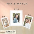 thumbnail image 5 of Langdon House 8x10 White Picture Frames W/ Mats, 6 PK, Radiant Tabletop Frames, 5 of 7