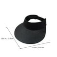 thumbnail image 3 of 1pc Summer Sun Hat Sun Protection Visor Folding Hat Sun Shade for Women, 3 of 4