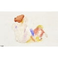 thumbnail image 2 of Demuth, Charles 32x21 White Modern Wood Framed Museum Art Print Titled - Woman with Child in Red Suit, 2 of 4