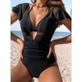 thumbnail image 5 of Women'S High Waist Wide Shoulder Strap One Piece Swimsuit Set Picture1 L, 5 of 9