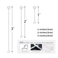 thumbnail image 2 of Extensor de collar ADMITRY de plata esterlina 925, 3 piezas, 2 of 7