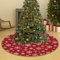 thumbnail image 6 of Christmas Tree Skirt, Christmas Tree Base Apron, Xmas Tree Skirt Base Cover for Merry Christmas Decor, Valentine's A, 6 of 10