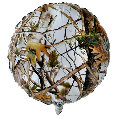 White Camo 18" Balloon (Each) - Party Supplies